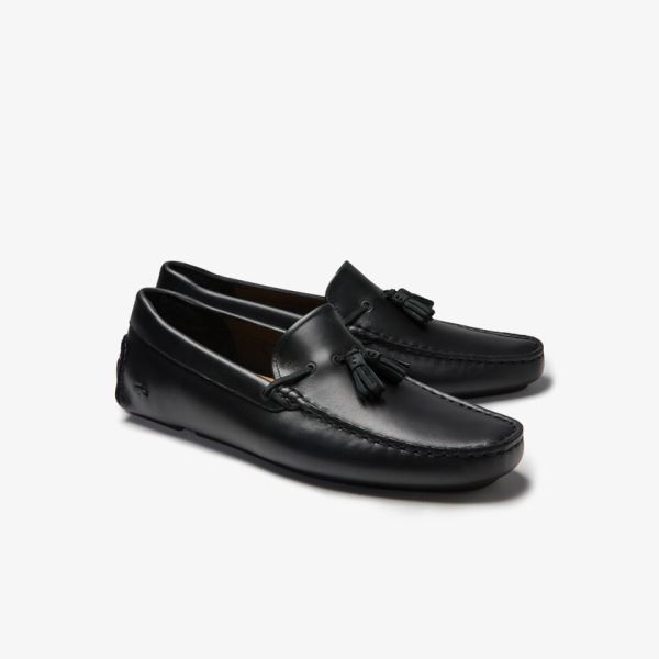 Lacoste Dress Piloter Tassel Loafer Pánské - Mokasíny Černé / Hnědé | CZ-KLmjeQ